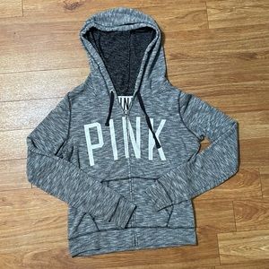 PINK ZIP HOODIE SIZE SMALL